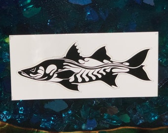 Wicked Waters Snook Sticker 5"