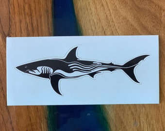 Wicked Waters Mako Shark Sticker 5"