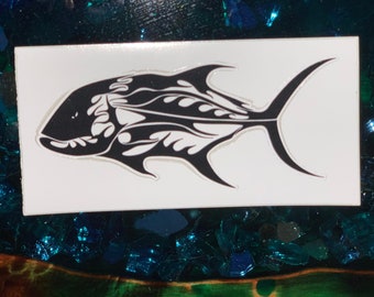 Wicked Waters Ulua Sticker 5"