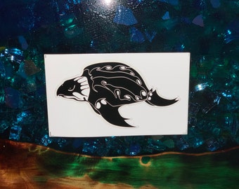 Wicked Waters Sea Turtle Sticker 5"