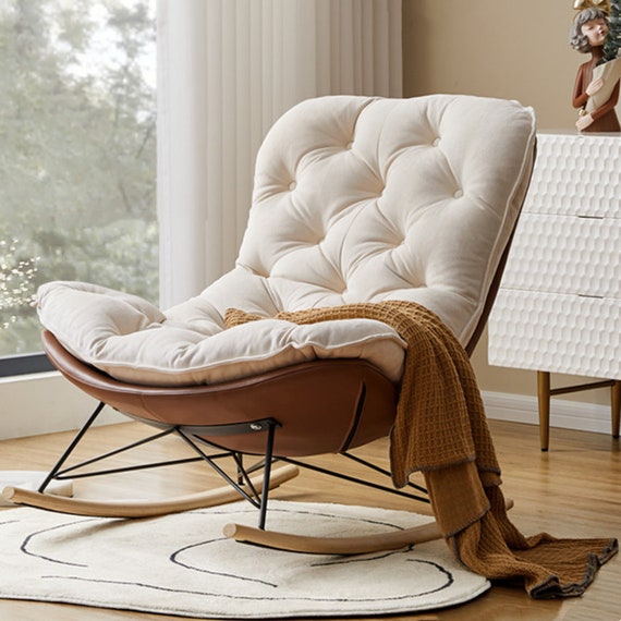 Sundae Armchair, Modern Armchair, Bohemian Chair, Rocking Lounge Chair, and Berjer chair
