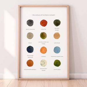 The Colours of Northern Ireland - Watercolour Print