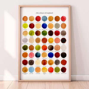 The Colours of England - Watercolour Print (Series 2)