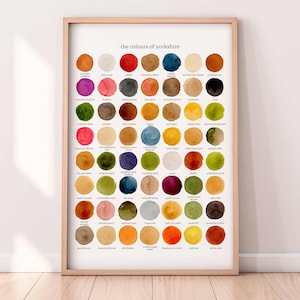 Los colores de Yorkshire - Impresión de acuarela (Serie 2)