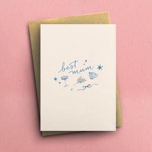 La mejor mamá: tarjeta ilustrada para el Día de la Madre