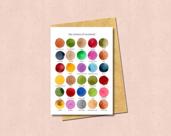 The Colours of Scotland Greetings Card