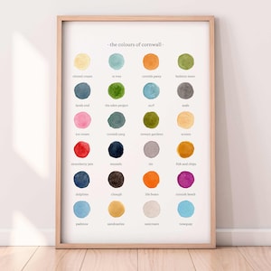 Los colores de Cornualles - Impresión de acuarela (Serie 1)