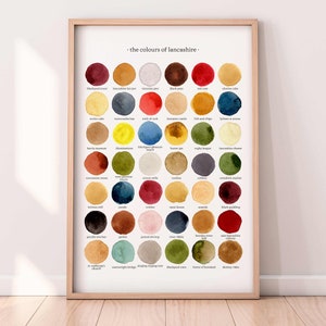 The Colours of Lancashire - Watercolour Print