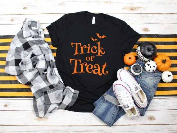 Trucco o trattare camicia, camicia di Halloween, Halloween Tee, Halloween alla camicia, divertente camicia di Halloween, carino Halloween Camicia