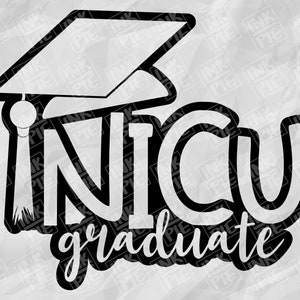 NICU Graduate Svg | Preemie Svg | Silhouette & Cricut Svg Design File for Baby Bodysuit. Download Instantly Now!