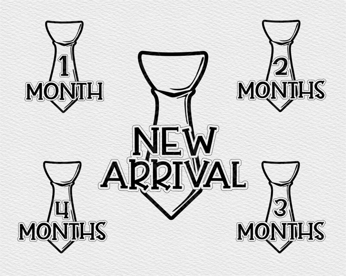 Baby Boy Milestone Svg Little Boy Tie Milestone Bundle Etsy