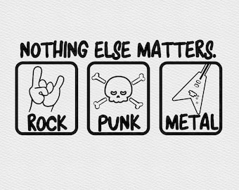 Rock Punk Metal SVG |  Rock on Hand SVG | Punk Baby Clothing | Toddler Boy SVG | Funny Baby Svg | Cricut Cut File | Silhouette Dxf