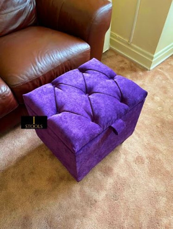 Purple storage stool discount