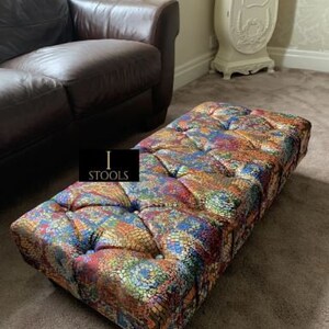 Colorful footstool deals