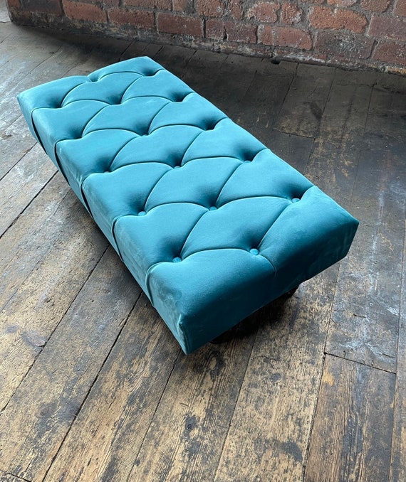 Aqua footstool deals