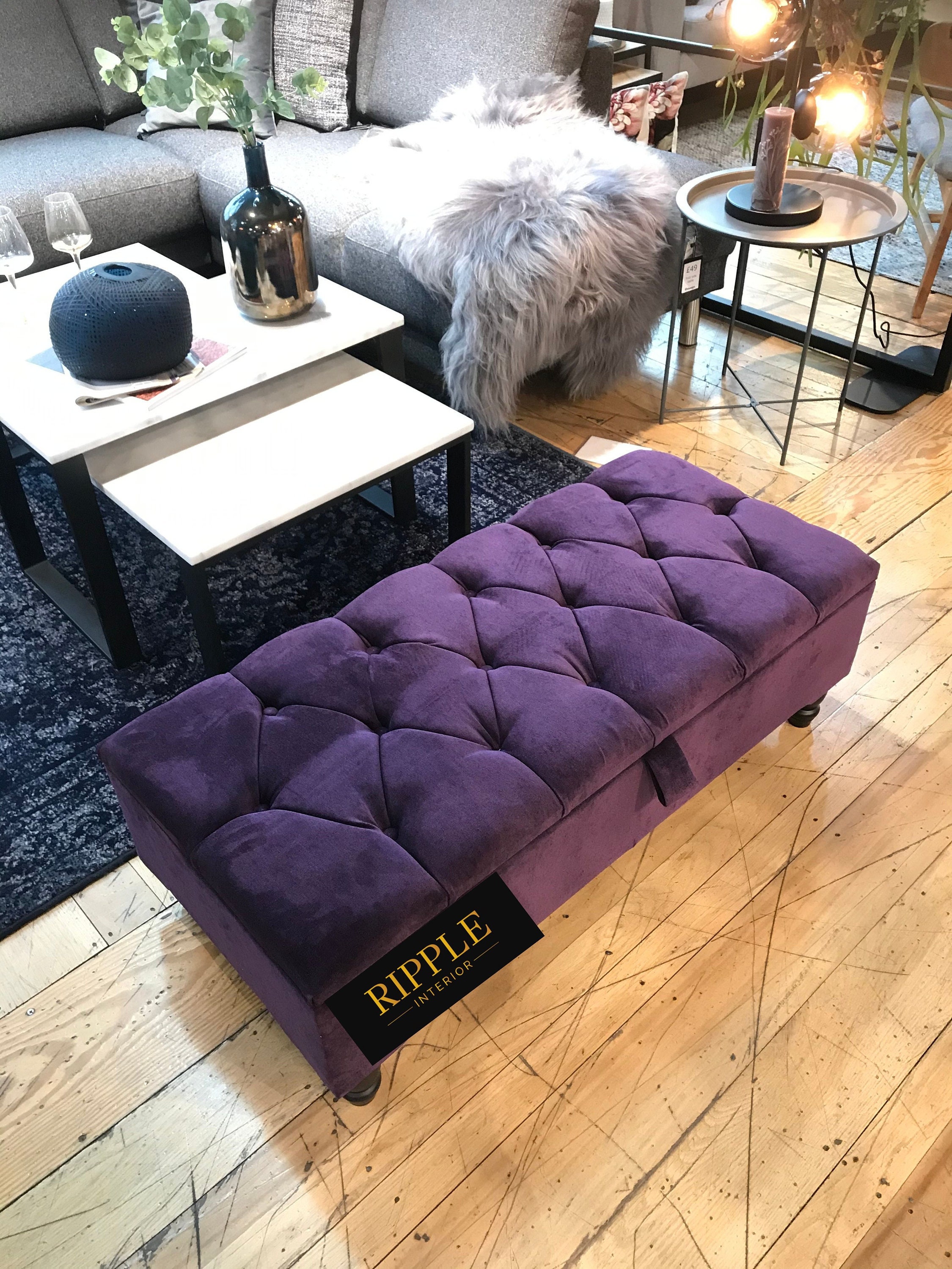 Purple Handy Living OTT413 Storage Ottoman Purple Handy Living OTT413 Storage Ottoman