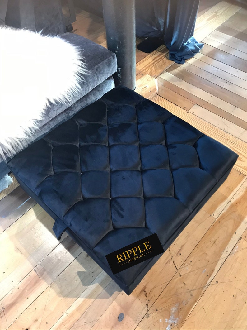 Ottoman Storage Coffee Table LIVING ROOM OTTOMAN Black Etsy UK