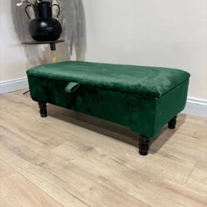 Dark green footstool discount
