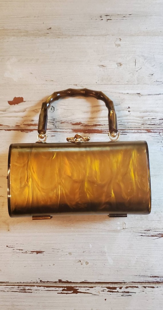 Vintage Walborg Lucite Box Purse