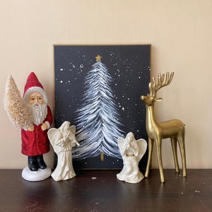 Handmade Christmas Tree Painting