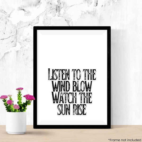 Listen to the Wind Blow Wall Art Print