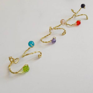 Anello Egitto regolabile fatto a mano con pietra e filo di detto intrecciato disponibili vari colori taglia unica - idea regalo per lei