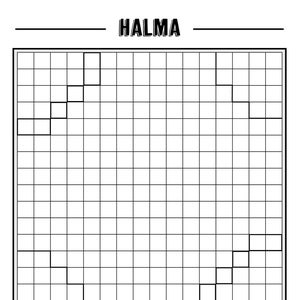 Halma - downloadable printable classic game board