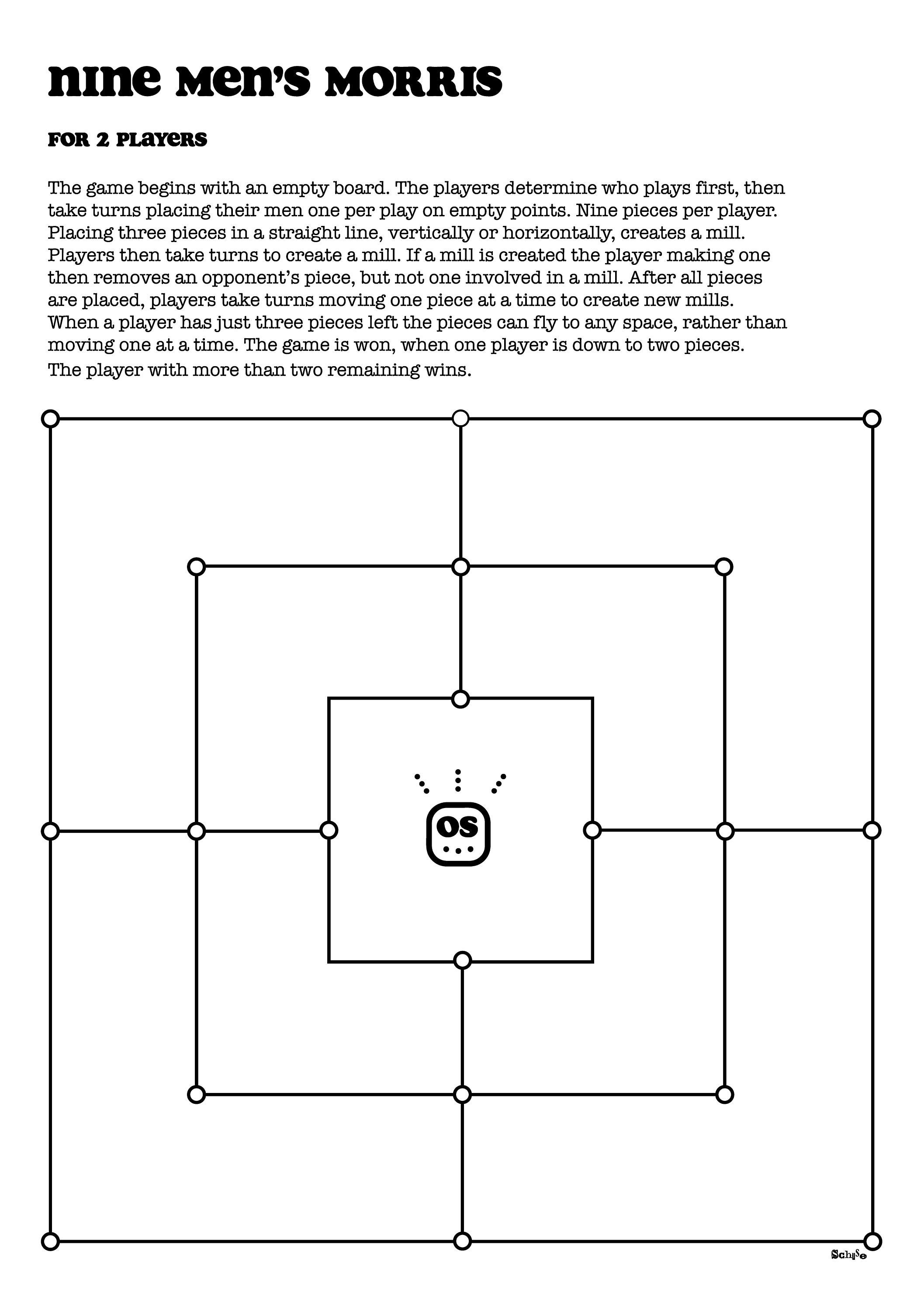 Nine Men's Morris Online  Play the Mill Game Online Free