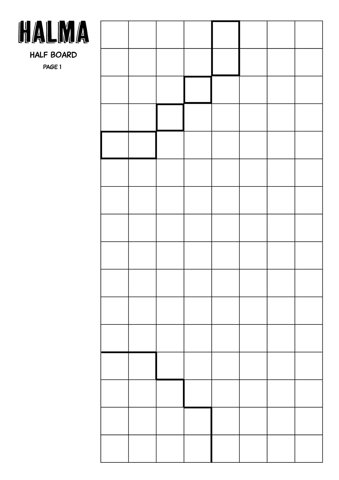 Halma - Downloadable Printable Classic Game Board - Etsy