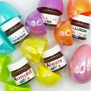 Personalized Nutella Easter Basket Stuffers for Kids • Kids Easter Basket Filler • Easter Treat Bags • Easter Treat Box • Custom Easter Gift