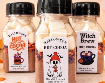 Halloween Hot Chocolate Tube • Spooky Halloween Gift • Trick or Treat Favor • Halloween Party Favor • Halloween Hot Cocoa • Halloween Basket