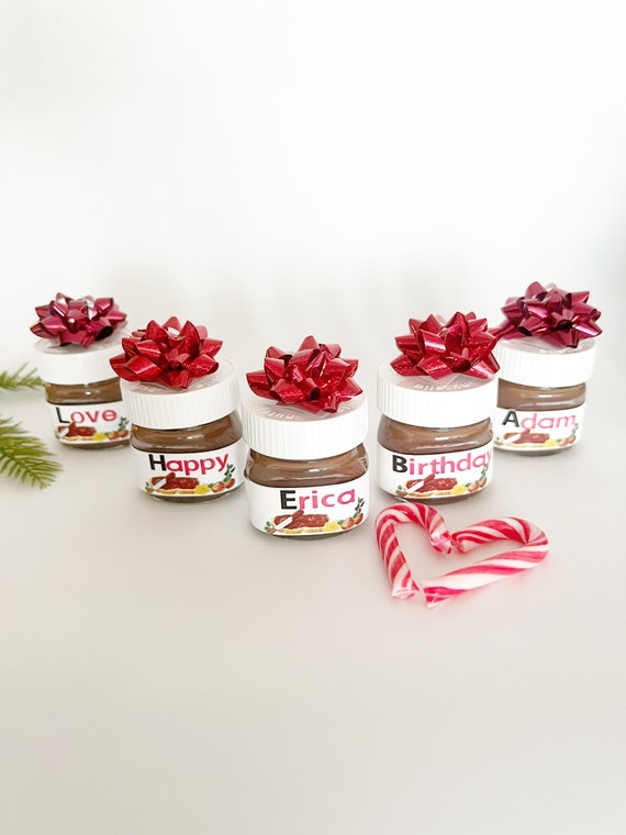 Calze imbottite personalizzate Bomboniere Nutella Mini bomboniere Nutella  Regalo di Natale personalizzato Bomboniere per cestini natalizi Regalo di  Natale -  Italia