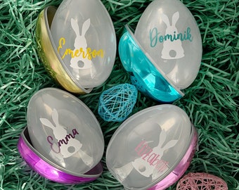Personalized Jumbo Easter Egg • Fillable Easter Egg • Easter Basket Stuffers • Easter Party Favors • Girl Easter Gift • Boy Easter Gift