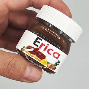 Custom Nutella Jars LABELS ONLY • Nutella Favors Labels • Christmas Stocking Stuffers Kids • Personalized Christmas Gift • Christmas Gift