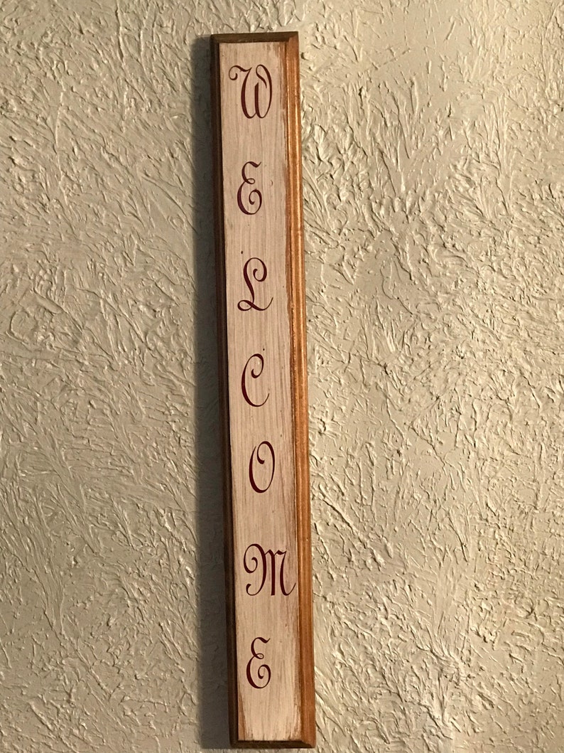Welcome Home Decor With Routed Edges for the Fine Custom Look Sign ...