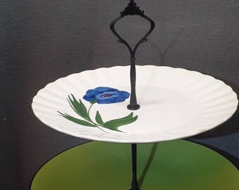 Blue Ridge Southern Pottery Three Tiered Plus 1 Serving Stand Plates / Platters / Cake Stand / Cupcake Stand / Tidbit Tray / Cheese Board