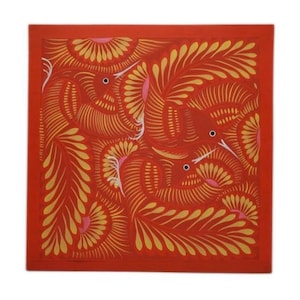 Hand Painted Mexican Folk Art Painting - Wall Art