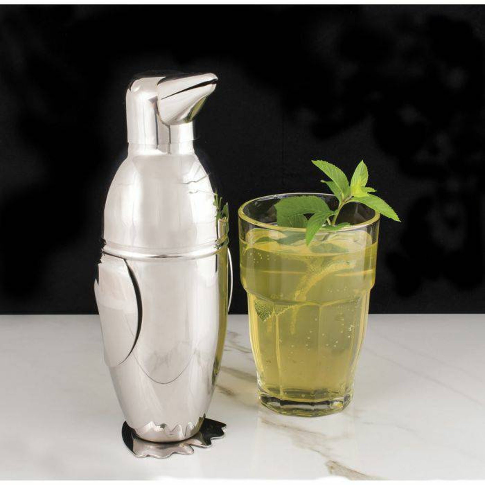 18oz Penguin Cocktail Shaker Etsy