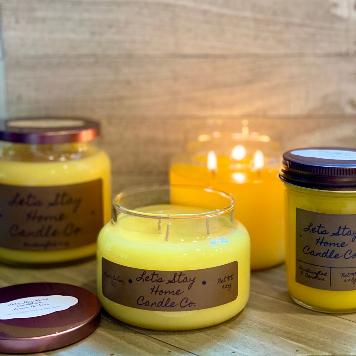 Lemon Verbena Scented Candle Handmade Candle Summer Etsy