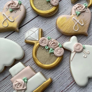 Bachelorette, Bride-To-Be, Bridal Party Cookies, Wedding Cookies