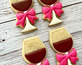 Wine Glass Sugar cookies