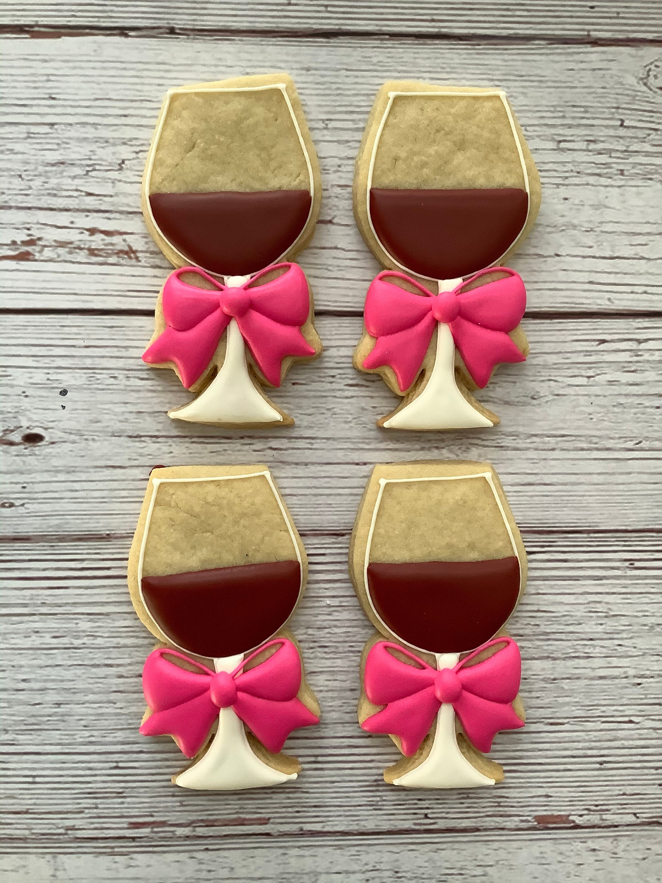 Wine Glass Sugar cookies Etsy