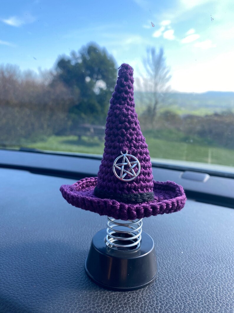 Witch Hat Dashboard Decor Bobblehead Car Accessories Car Etsy