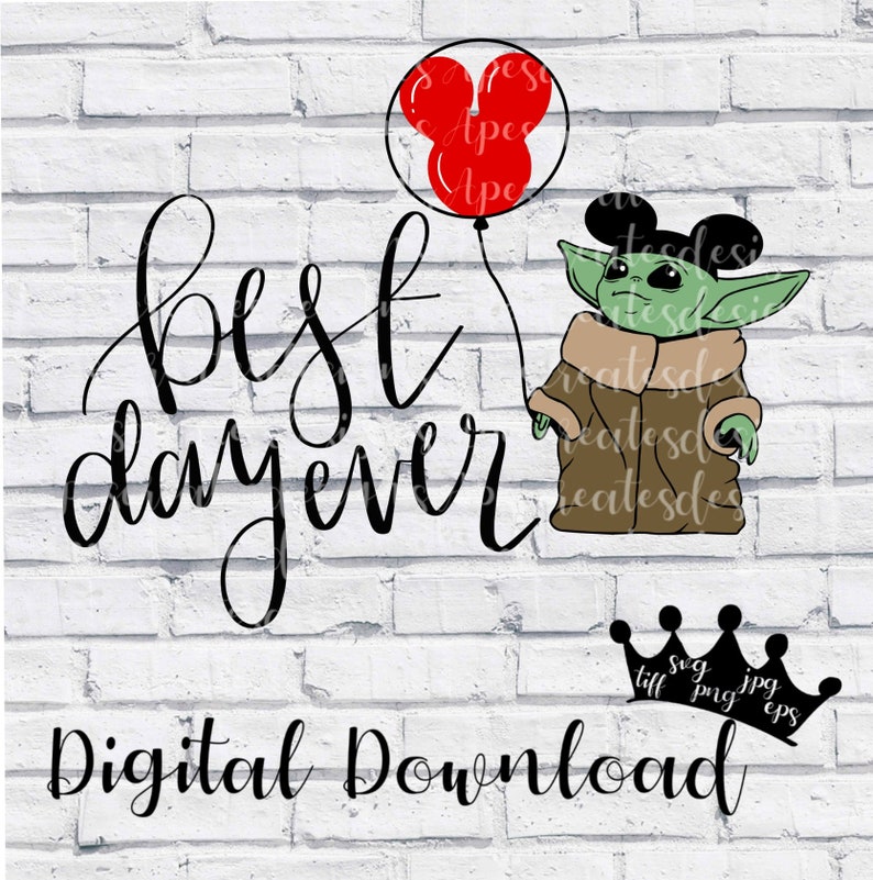 Download Best Day Ever Disney Bound Alien Child Mickey Ears | Etsy