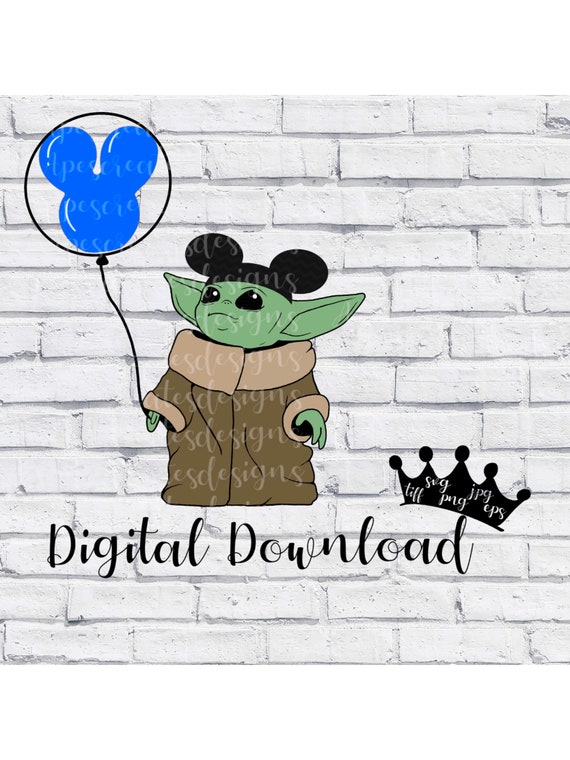 Download Baby Alien Child Disney Trip Inspired Mickey Balloon Etsy