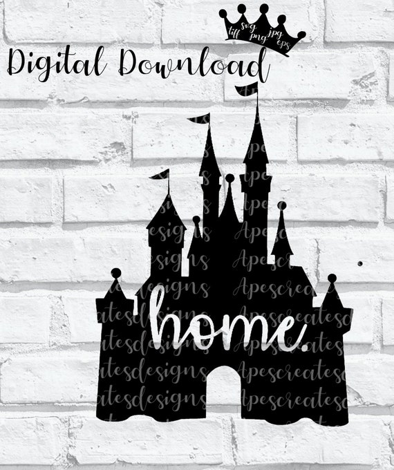 Free Free 204 Disney Castle Home Svg SVG PNG EPS DXF File