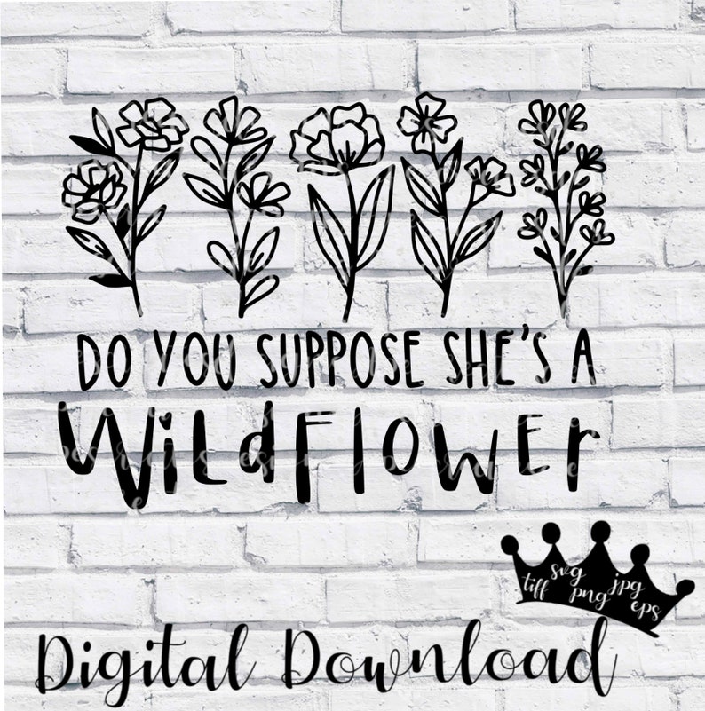 Download Do you suppose she's a wildflower Alice in Wonderland | Etsy