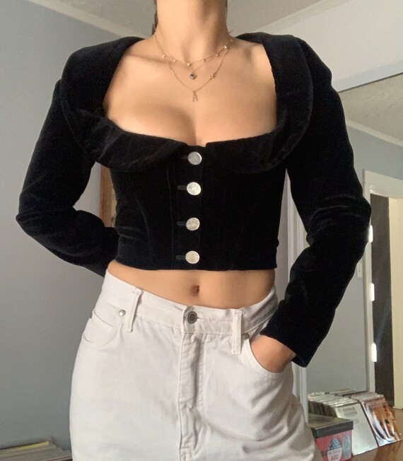 Vivienne Westwood World's End Velvet Bustier Jacke