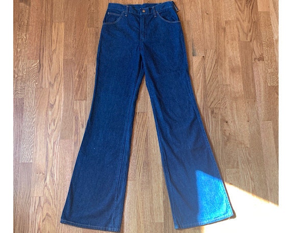 Vintage 70s Wrangler Bellbottom Jeans - Etsy 