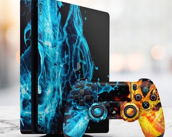 Ps4 Skin Fire Etsy